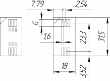 SIM SCR-06-HC (держатель sim карты)