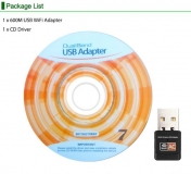Мини WiFi Dual Band USB адаптер 600Mbps 802.11ac/n/g/b wifi Adapter 2.4 + 5 ГГц, чип RTL8811