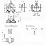 Потенциометр EVM3ESX50B22 200 Ом, 3мм, 0.15Вт ( 70°C ), ± 25%