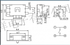 Кнопка тактовая TS-015B YD-3414 4Pin SMT SMD 3,5 * 3,5 мм