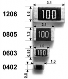 Резистор 62 кОм ±1%, smd0805 (упаковка 5шт.)