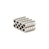 Неодимовый магнит (кольцо) NdFeB D5 x h1.5 мм отверстие 1.5мм N50