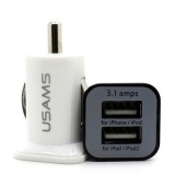 Миниатюрный двойной USB-адаптер от прикуривателя 2 х 5В 3.1А