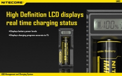 Зарядное устройство Nitecore UM10 для аккумуляторов типа 18650/14500/10440/17670/16340 с ЖК-экраном и питанием от USB