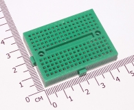 Плата для макетирования электрических схем без пайки (BreadBoard, SYB-170, зеленая, 35*47мм)
