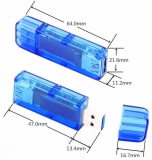 Электронный портативный OLED USB3.0-тестер (напряжение, ток, мощность, емкость) USB3.0, 4 разряда, до 13В