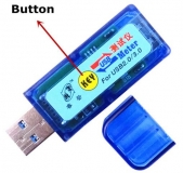 Электронный портативный OLED USB3.0-тестер (напряжение, ток, мощность, емкость) USB3.0, 4 разряда, до 13В