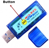 Электронный портативный OLED USB3.0-тестер (напряжение, ток, мощность, емкость) USB3.0, 4 разряда, до 13В