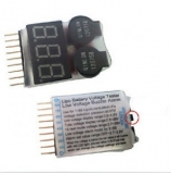 Звуковой тестер низкого напряжения для 1-8 шт LiPo - LiIon - LiMn - LiFe аккумуляторов
