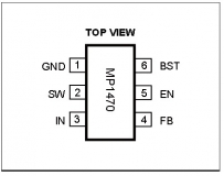 MP1470 MP1470GJ MP1470GJ-LF-Z, понижающий преобразователь, TSOT23-6