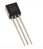 MAC97A6 97A6, cимметричный триодный тиристор, 0.6А, 400В (TO-92)