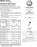 MAC97A6 97A6, cимметричный триодный тиристор, 0.6А, 400В (TO-92)