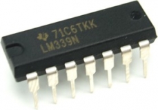 LM339N LM339 - 4-канальный компаратор с открытым коллектором DIP-14