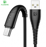 Кабель USB Type C - USB 1м, максимальный ток 2.4А, защите от изломов, Floveme