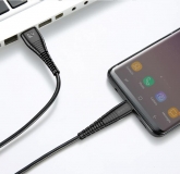 Кабель USB Type C - USB 1м, максимальный ток 2.4А, защите от изломов, Floveme