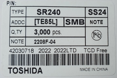 Диод Шоттки SS24 SMD 2А 40В DO-214AC SMA SR240