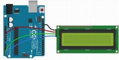 Arduino IIC / I2C 1602 LCD синий дисплей (5В)