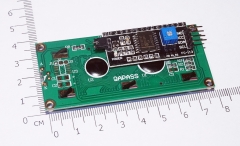 Arduino IIC / I2C 1602 LCD желто-зеленый  дисплей (5В)