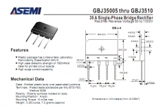 GBJ3510 диодный мост 1000В 35А