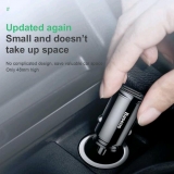Мощный адаптивный двойной USB-адаптер от прикуривателя Baseus Quick Charge QC4.0 QC3.0, 5В 4.5А, 9В 3А, 12В 2.5А, 30Вт
