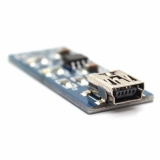 Mini USB зарядное литий-ионных (литий-полимерных) аккумуляторов 1А, TP4056, Тип A, напряжение полной зарядки 4.2В