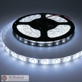 Гибкая светодиодная лента SMD 5630 60 светодиодов/метр, белый цвет, влагозащищенная.