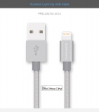 Кабель USB Lightning 8pin для Apple iPhone, iPad mini, iPad 4, iPod touch 5, длина 1м, C48 Chip, SUNTAIHO, цвет черный