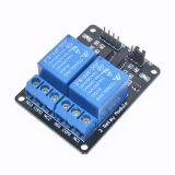 Модуль реле 2-х канальный для Arduino (с оптронной изоляцией 5В, переключение 0, реле TONGLING)