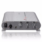 Компактный готовый усилитель 2.1, мощность  2 х 15Вт + 20Вт subwoofer, 12-18В, в корпусе