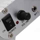 Компактный готовый усилитель 2.1, мощность  2 х 15Вт + 20Вт subwoofer, 12-18В, в корпусе