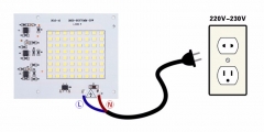 Светодиодная сборка 90W белый теплый цвет (2500-3200K, 9200 lm, 220-240В AC)