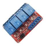Модуль реле 4-х канальный для Arduino (с оптронной изоляцией 5В, (hight and low level trigger, реле Songle)