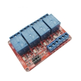 Модуль реле 4-х канальный для Arduino (с оптронной изоляцией 5В, (hight and low level trigger, реле Songle)