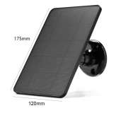 Монокристаллическая солнечная батарея 5В 600мА с MicroUSB-выходом и Type-C переходником, размер 120 х 175 х 10 мм