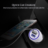 Миниатюрный интеллектуальный USB-адаптер QC2.0 QC3.0 от прикуривателя 5В 3А, 9В 2А, 12В 1.5А
