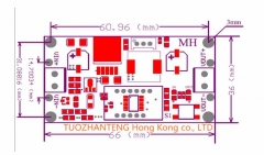 DC-DC регулируемый преобразователь с вольтметром на LM2596S-ADJ , вход 4-35В, выход 1,3 - 34В, ток 2А