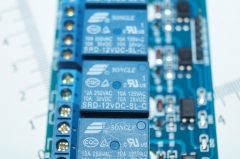 Модуль реле 4-х канальный для Arduino (с оптронной изоляцией 12В, (low level trigger, реле SONGLE)