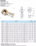 Подшипник скольжения сферический M8x1.25mm SIL8T/К PHSAL8 левая резьба