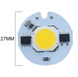 Сверхяркий светодиод 9W белый теплый цвет (2700-3500K, 900 lm, 220-240В AC) 26*26*2.5мм
