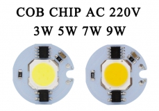 Сверхяркий светодиод 9W белый теплый цвет (2700-3500K, 900 lm, 220-240В AC) 26*26*2.5мм
