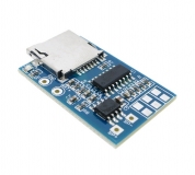 Мини аудио модуль (MP3-плеер) на GPD2856C, TF-карта, усилитель  2-3Вт