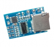 Мини аудио модуль (MP3-плеер) на GPD2856C, TF-карта, усилитель  2-3Вт