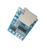 Мини аудио модуль (MP3-плеер) на GPD2856C, TF-карта, усилитель  2-3Вт
