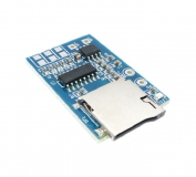 Мини аудио модуль (MP3-плеер) на GPD2856C, TF-карта, усилитель  2-3Вт
