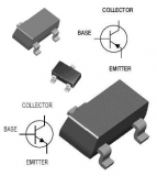 Транзистор 2N2222A / MMBT2222A, n-p-n, 40В 0.6А (SOT-23)