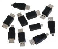 Набор переходников miniUSB/microUSB/USB, 10 шт