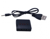 Зарядное устройство USB для аккумуляторов 3.7В Syma X5 X5C X5C-1, 4 в 1