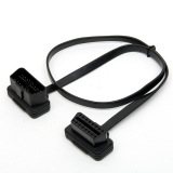 Кабель OBD2 OBD-II F-M папа-мама 60см, плоский