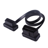 Кабель OBD2 OBD-II F-M папа-мама 60см, плоский
