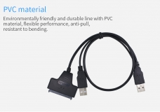 Переходник адаптер для HDD SSD дисков SATA 7+15 pin в USB 2.0 с функцией OTG